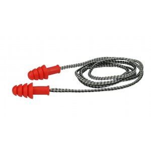 Bouchons d'oreilles réutilisables en TPR avec corde NRR27